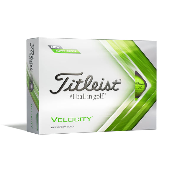 Titleist Velocity Golf Balls Matte Green, One Size - Golf Gift