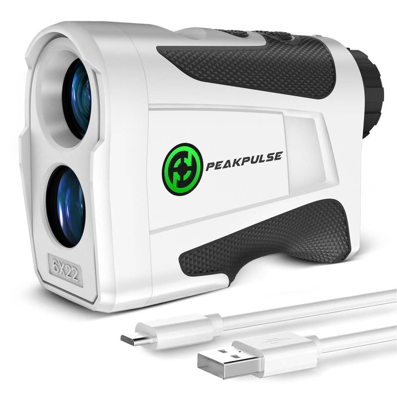 PEAKPULSE Golf Range Finder,1200 Yards Range Finder Golf with Magnetic and Rechargeable,6X Magnification,Flagpole Lock Vibration,Laser Rangefinder with Slope for Golfer - Golf Gift