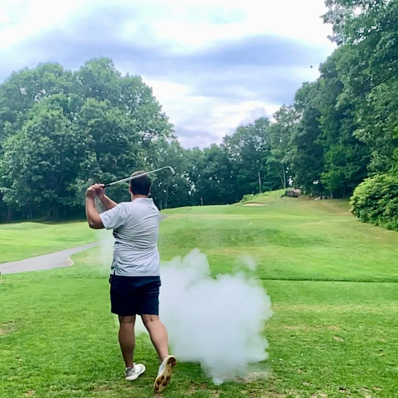 Exploding Golf Balls (Sleeve of 4) - Prank Golf Balls That Explode Into A Cloud of White Smoke Upon Impact - Funny Novelty Golf Gag Gift for Golfers - Golf Gift