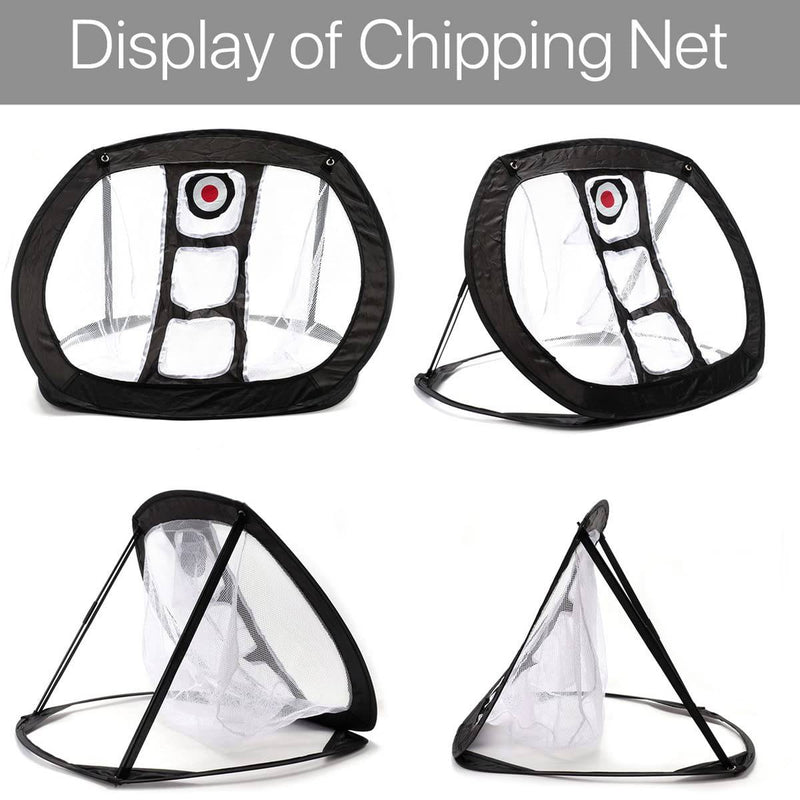 Golf Practice Chipping Net, Collapsible Golf Net Training Aid Accuracy Swing Portable Golf Accessories Indoor Outdoor - Golf Gift