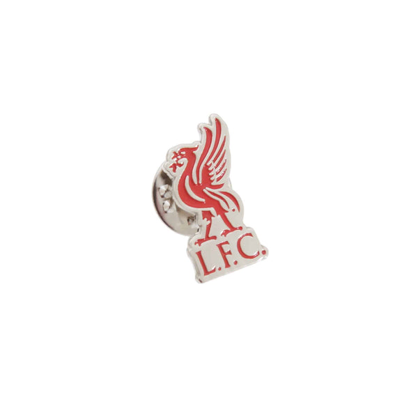 Liverpool FC Official Metal Liverbird Crest Pin Badge (One Size) (Red) - Golf Gift