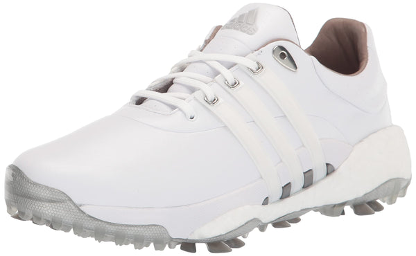 adidas Men's TOUR360 22 Golf Shoes, Footwear White/Footwear White/Silver Metallic, 15 - Golf Gift