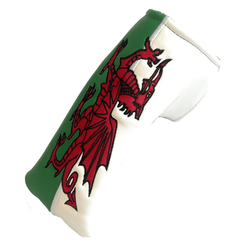 Caddy Club Golf – Wales Regular Putter Cover – Classic Football Club Designs – Premium Stitching, Durable Lining – Multiple Designs - Golf Gift