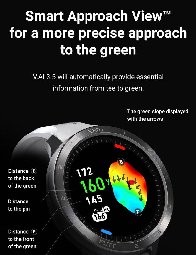 Voice Caddie T11 GOLF GPS WATCH - BLACK - Golf Gift