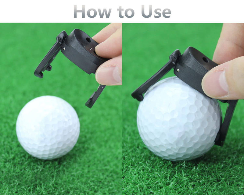 DFsucces Golf Ball Pick Up Tool,Golf Ball Retrievers,Golf Ball Pick Up Retriever Grabber,Mini Foldable Plastic Claw Grabber Sucker Golf Accessories for Putter Grip(3 Pcs) - Golf Gift