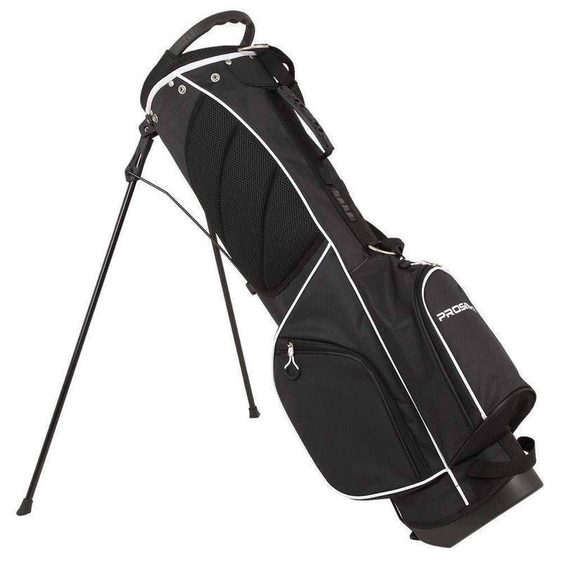 Prosimmon Golf DRK 7" Lightweight Golf Stand Bag with Dual Straps Black/White - Golf Gift