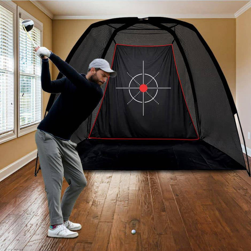 KAIDIDA Golf Practice Hitting Nets for Backyard Driving Indoor Use Heavy Duty Practice Golf Driving Nets for Backyard Premium Portable Golf Impact Nets Cages with Frame and Net for Men - Golf Gift