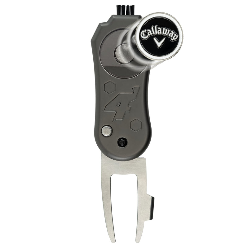 Callaway Unisex 4-in-1 Blade Golf Divot Tool, Black, One Size UK - Golf Gift