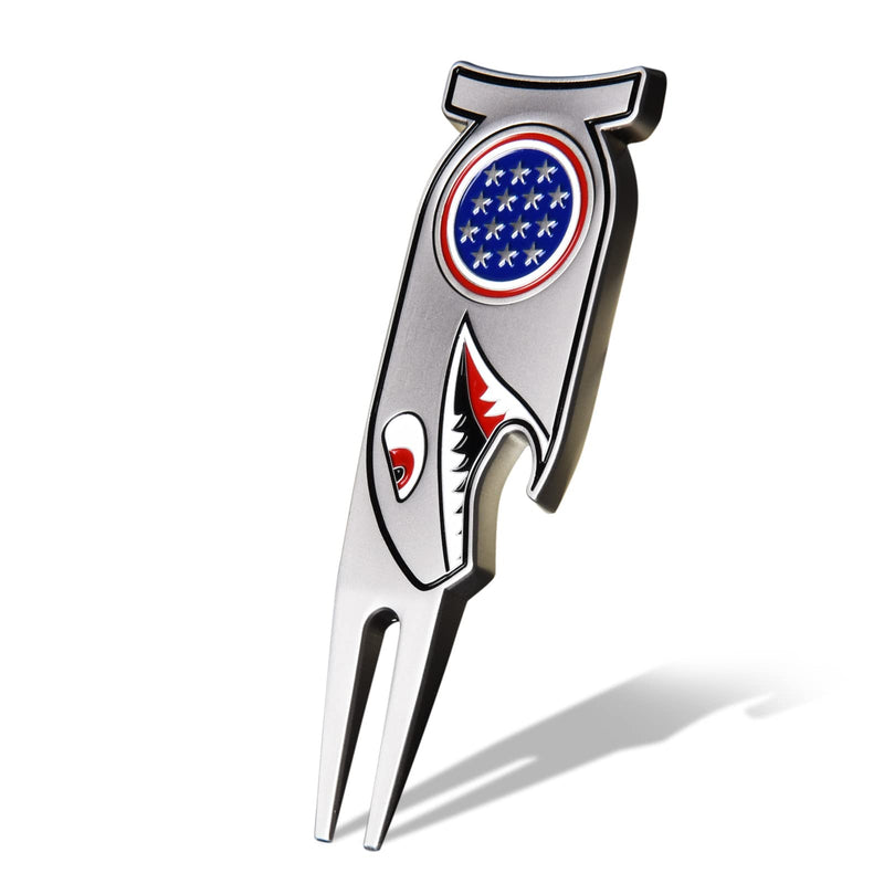 Craftsman Golf Shark Cool 4-in-1 Golf Divot Repair Tool Also Bottle Opener - Golf Gift