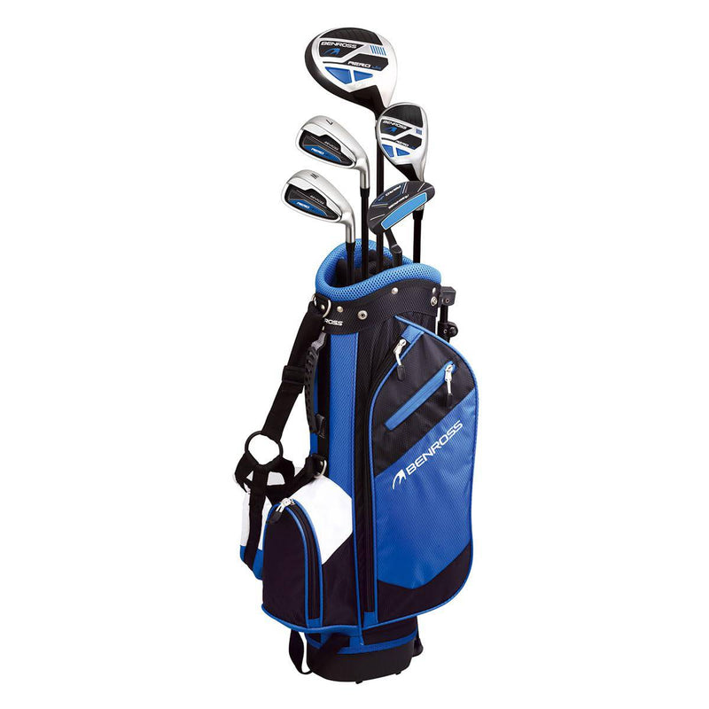 Benross Kids/Junior Aero Blue 55" - 61" Golf Package Set - Driver - Hybrid - 7 Iron - Wedge - Putter - Waterproof Carry Bag - Kids Golf Package Set - Golf Gift