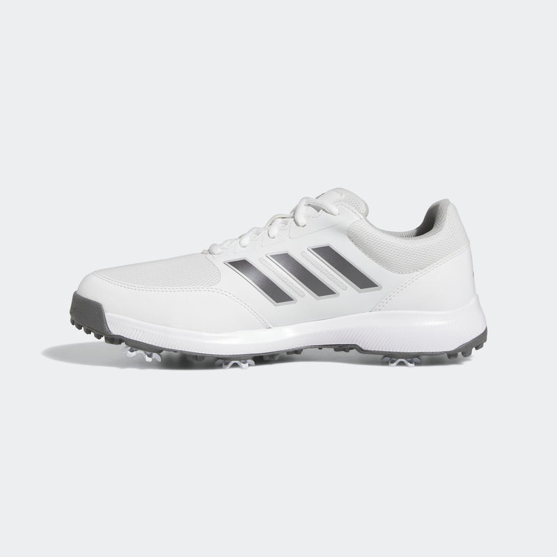 adidas Men's Tech Response 3.0 Wide Golf Shoes, Cloud White/Dark Silver Metallic, 10 UK - Golf Gift