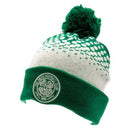 Celtic Fade Knit Bobble Golf Hat – Green & White