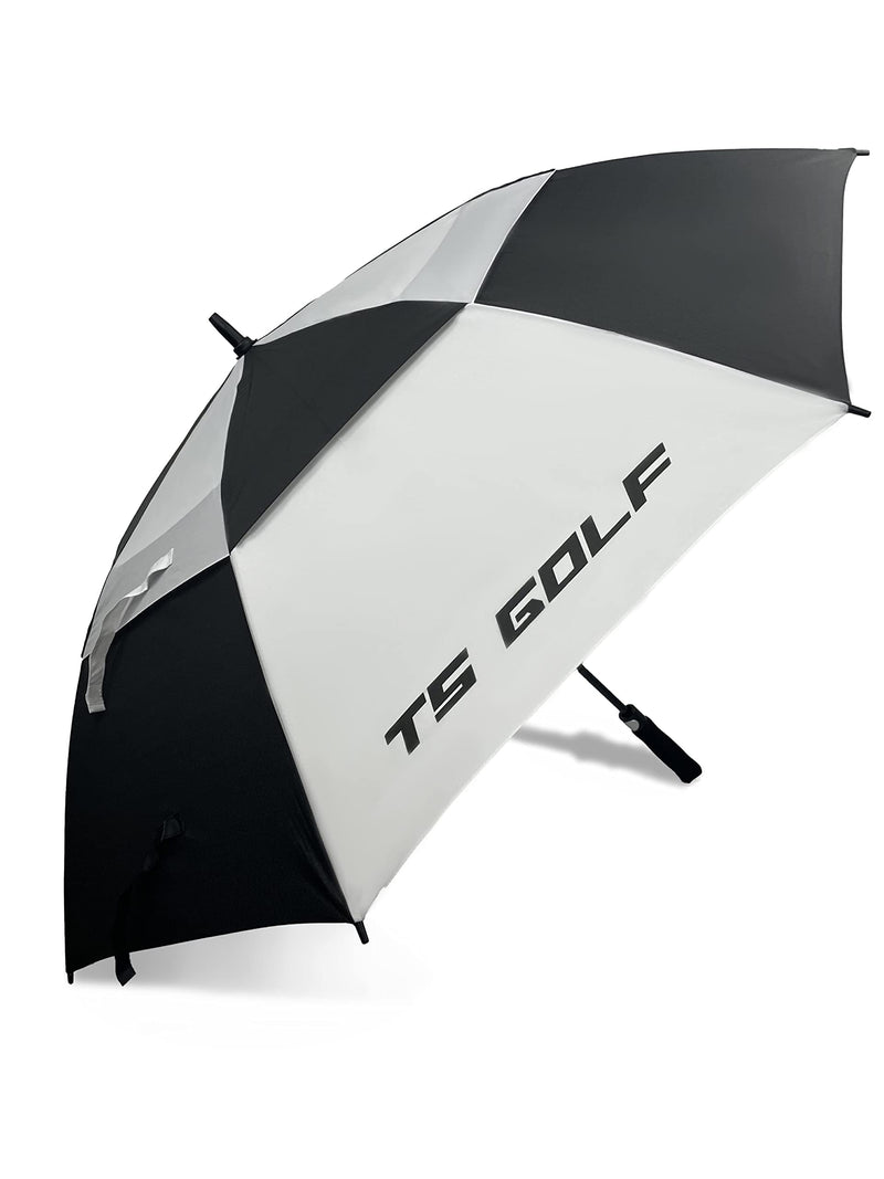 TS Golf Umbrella Windproof Resilient 62 Inch UV Protection Lightweight Golf Trolley Umbrella Double Canopy Automatic Opening Square Umbrella Large Vented - Golf Gift