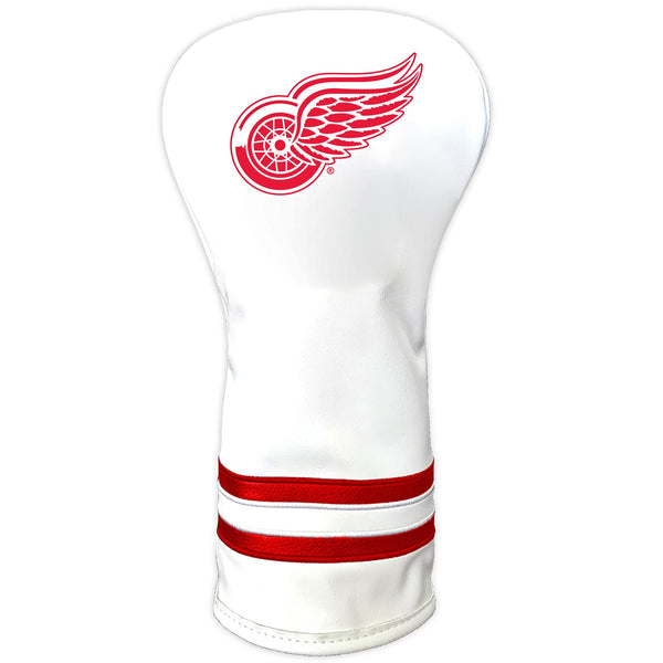 Team Golf NHL Detroit Red Wings White Vintage Driver Golf Club Headcover, Form Fitting Design, Retro Design - Golf Gift