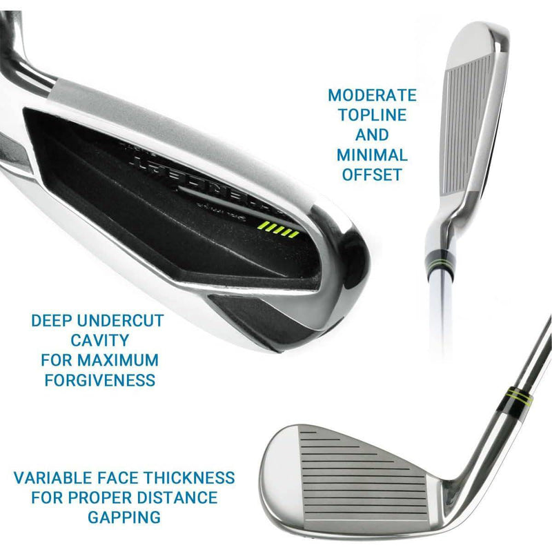 Orlimar Golf Intercept Single Length Iron Set 5-GW Mens RH Steel (S-flex) - Golf Gift