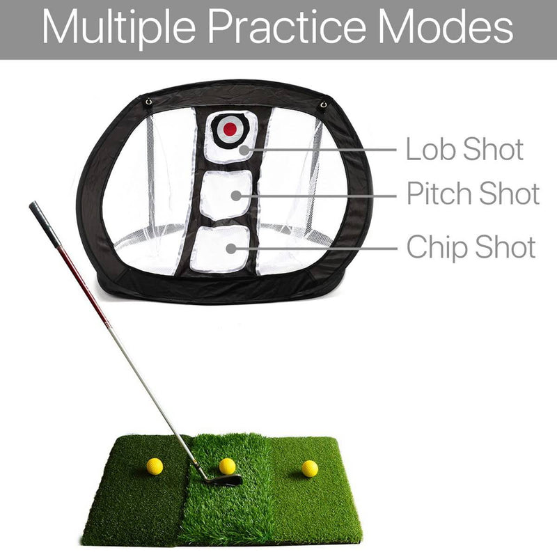 Golf Practice Chipping Net, Collapsible Golf Net Training Aid Accuracy Swing Portable Golf Accessories Indoor Outdoor - Golf Gift