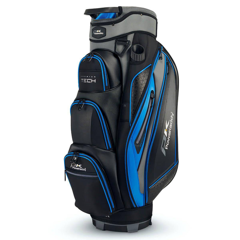 PowaKaddy PREMIUM TECH GOLF CART TROLLEY BAG - BLACK/BLUE - Golf Gift