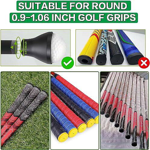 FINGER TEN Golf Ball Retriever Suction Cup Picker Grip Pick Up Tool Value 4 Pack, Golf Ball Retriever Sucker Grabber Back Saver Put On Putter Grip for Golfers (4 Pack Rubber Golf Ball Suction Cup) - Golf Gift