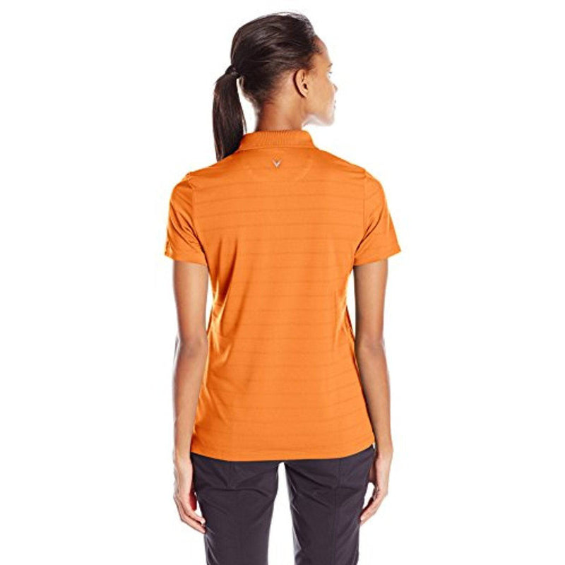 Callaway Women's Short Sleeve Opti Polo golf shirts, Carrot, 3XL UK - Golf Gift