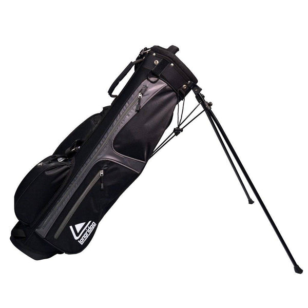 Longridge 6" WEEKEND Golf Stand Bag Black SILVER - Golf Gift