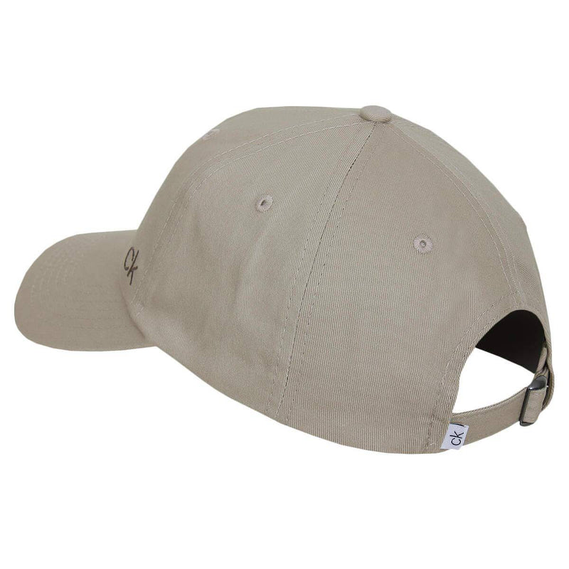 Calvin Klein Mens Classic Cotton 6 Panel Cap - Sand - One Size - Golf Gift