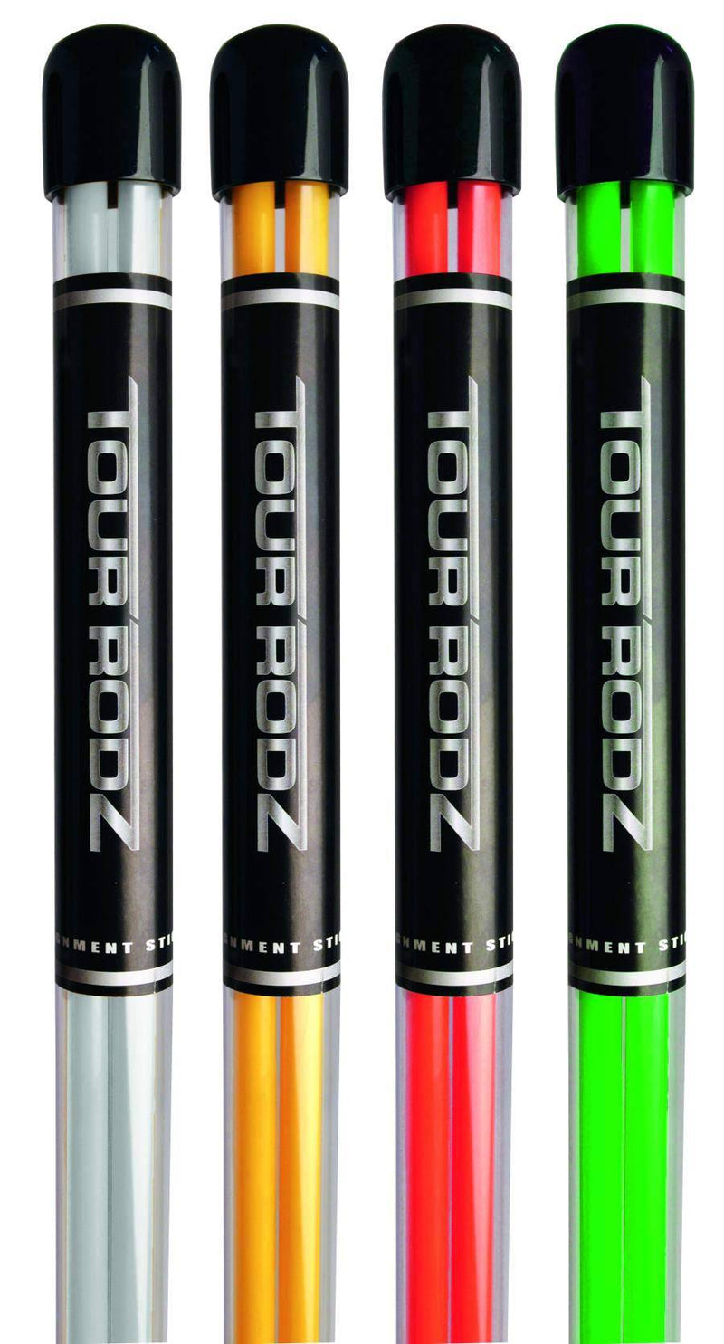 Longridge Golf Practice Aid Tour Rodz Alignment Sticks Orange - Golf Gift