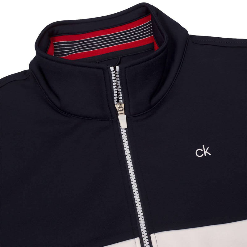 Calvin Klein Mens Scale CK Sweater - Navy - M - Golf Gift