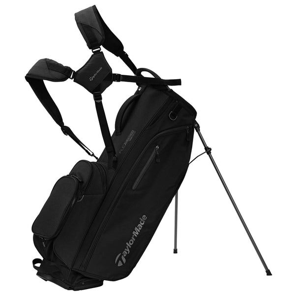 TaylorMade Golf FlexTech Crossover Stand Bag, 2024, Black - Golf Gift