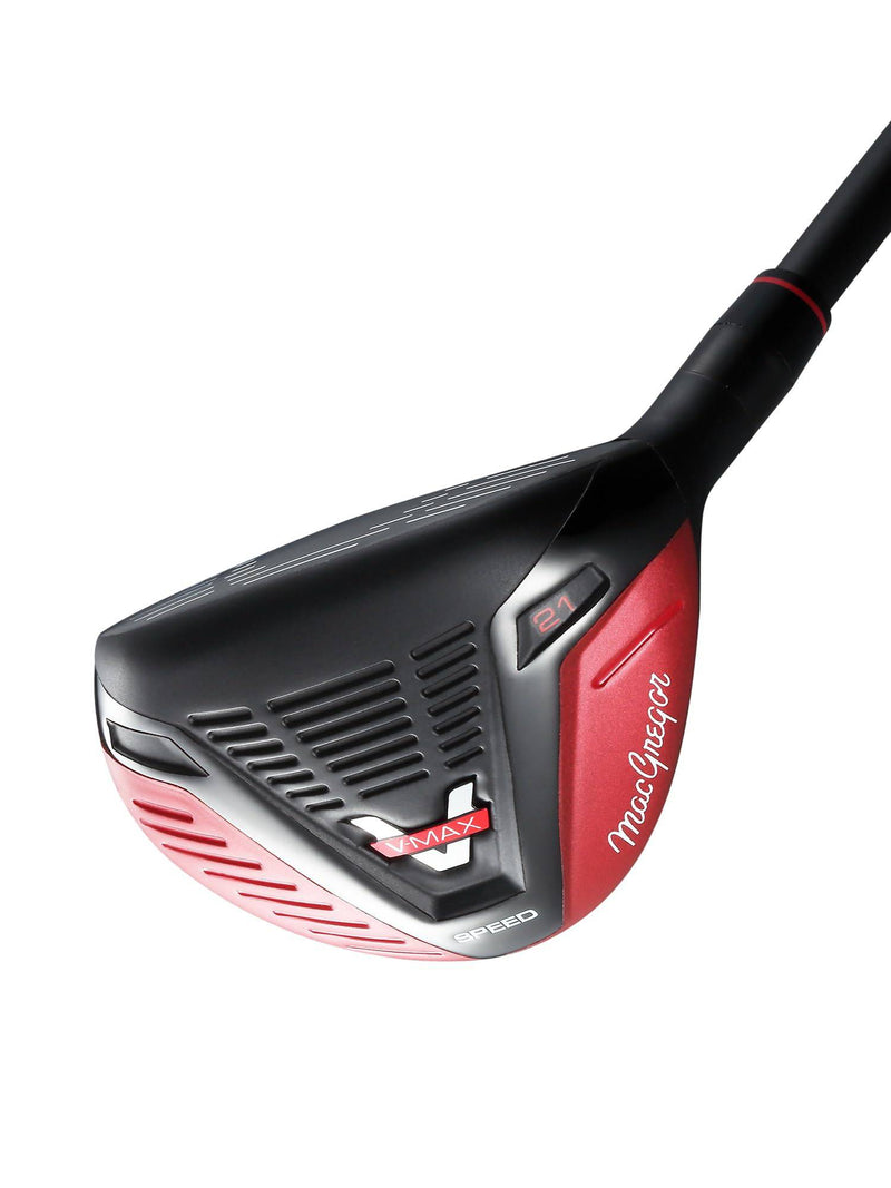 MacGregor V-Max Speed Lightweight Hybrid Regular Flex Golf Club, 18, 21 and 24 Degree, Mens Right Hand, Red - Golf Gift