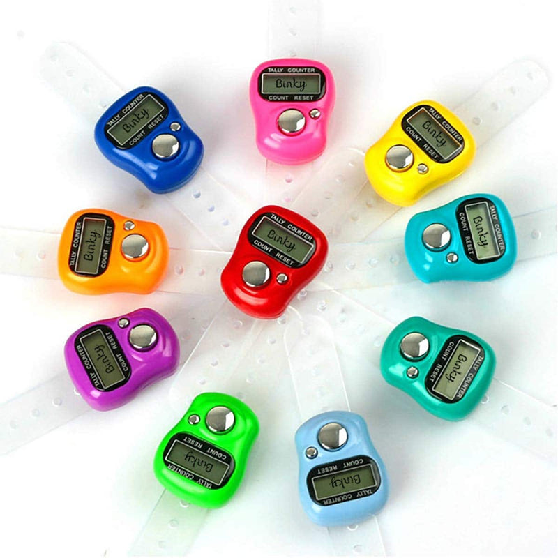 binky Mini LCD Electronic Digital Display Finger Hand Tally Counter Counting (5pcs) - Golf Gift