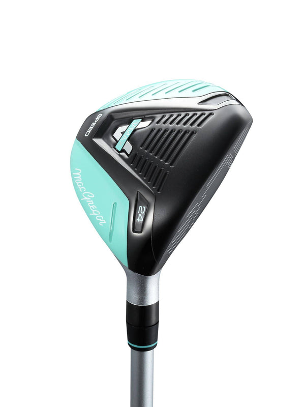 MacGregor V-Max Speed Lightweight Hybrid Golf Club Regular Flex, 24, 27 and 30 Degree Lofts, Ladies Right Hand, Turquoise - Golf Gift