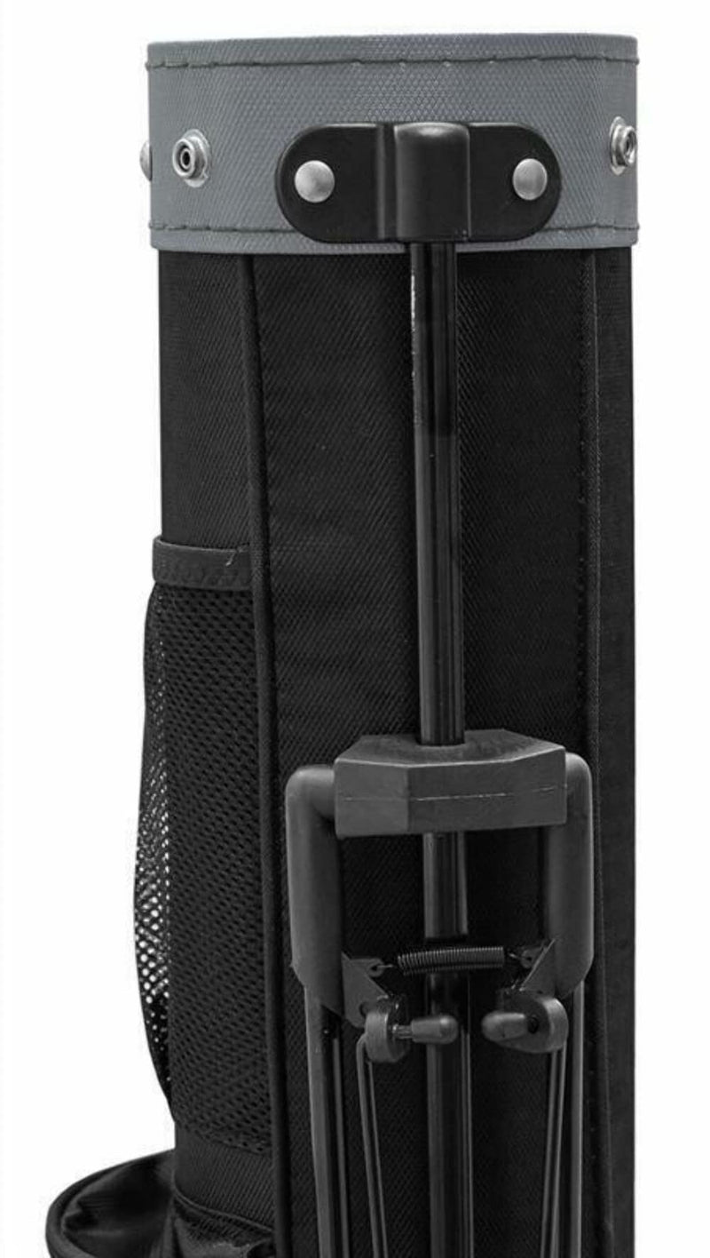 Longridge 5" Travelite Golf Stand Bag - Black/Silver - Golf Gift