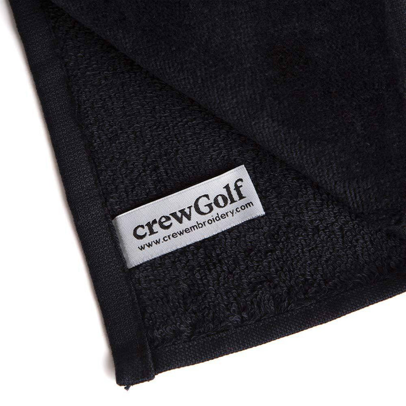 Personalised Golf Towel Black - Any Name Golf Towel Embroidered - Golf Gift