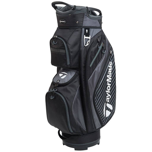 TaylorMade Men's Pro Cart 6.0 Golf Bag, Black/Charcoal, 14-Way Top, 9 Pockets, Lightweight - Golf Gift