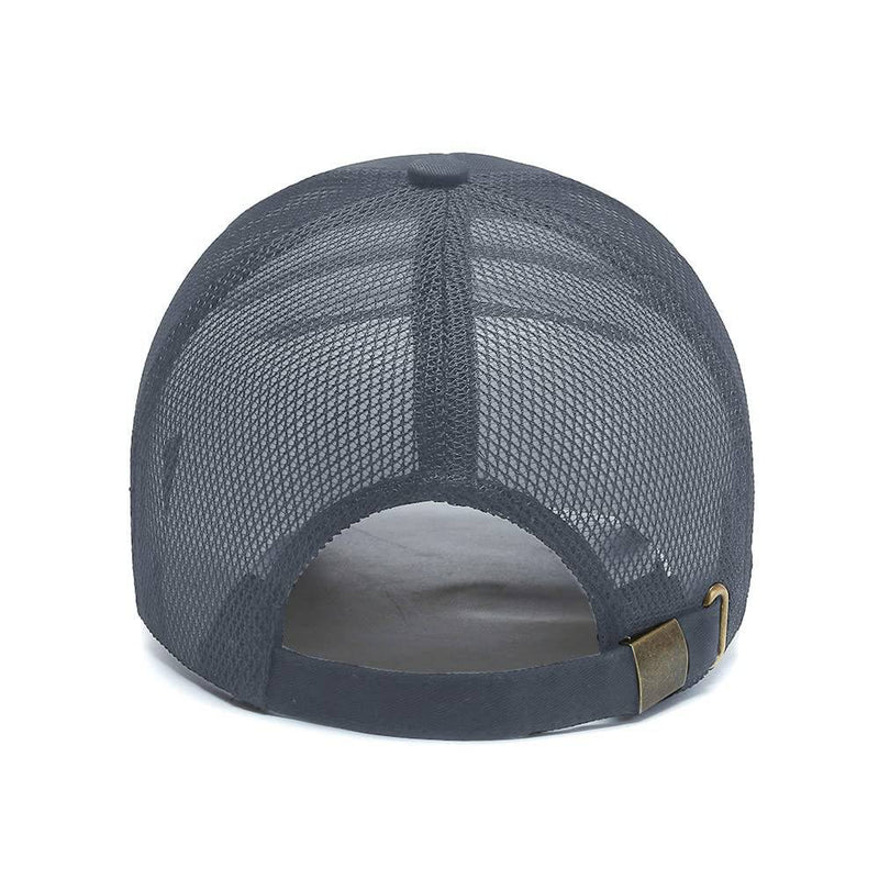 YAMEE Golf Baseball Cap for Men Summer Mesh Hats Breathable Running Hats Outdoor Sports Quick Dry Hat (Grey) - Golf Gift