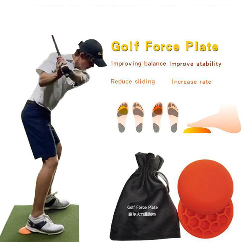 Golf Pressure Plate | Rubber Ground Reaction Force | Reusable Golf Training Aid | Rubber Golf Swing Step Pad | Golf Force Plate | Golf Teaching & Training Aid for Club Practice Equipment - Golf Gift