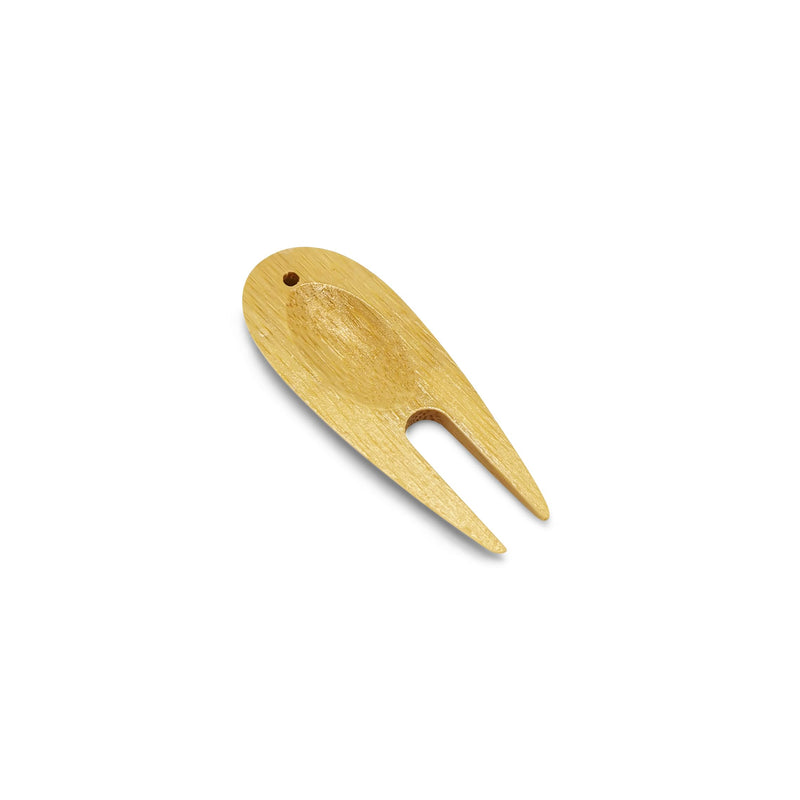 SWVL Sports Bamboo Divot Tool, Biodegradable Wood Pitch Mark Repairer (Pack of 1) - Golf Gift