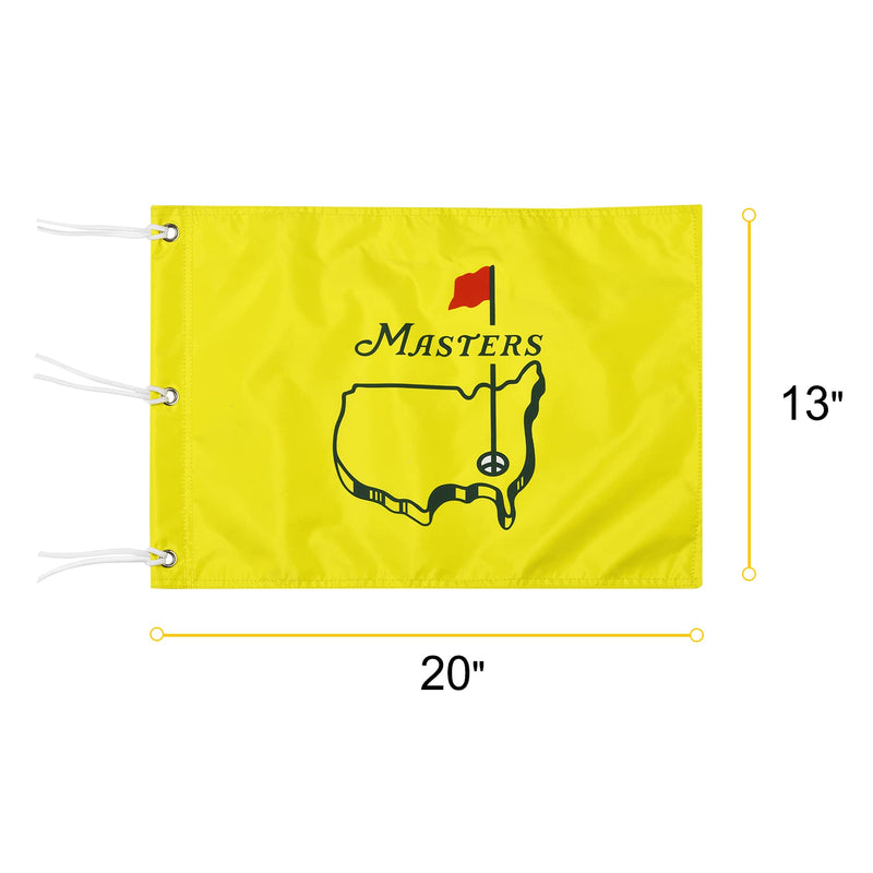 COGOLFING Standard Golf Flag, Double-Side Augusta National Flag with Grommet-Tie, Double-Sewn Durable 420D Nylon Golf Pin Flags for Golf Course Driving Range, 20"L x 13"H, 1-pack - Golf Gift