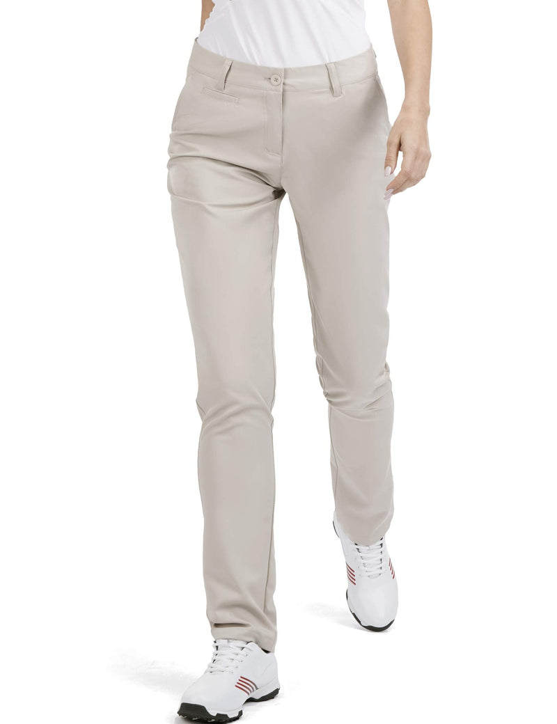 Bakery Womens Golf Pants Stretch Straight Lightweight Breathable Chino Pants Size 14 Beige - Golf Gift