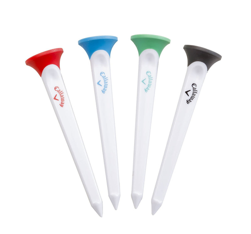 Callaway Par-Tee Plastic Golf Tees, Assorted, Pack of 4 - Golf Gift