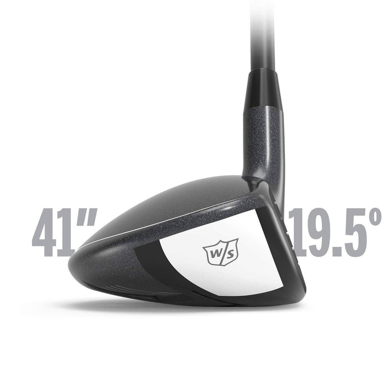 Wilson Men's W/S Launch Pad FY Club Hybrid, R-Flex, For Left-Handed Golfers, Graphite, 19.5 Degree Loft - Golf Gift