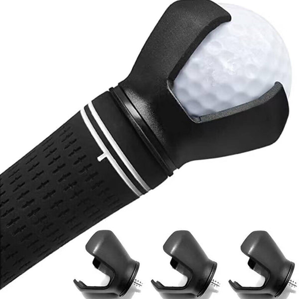 RSYHVG 3-Prong Golf Ball Retriever Grabber for Golf Putter Grip Portable Pick-up Claw Plastic Picker Upper Suction Cup Grip Sucker Tool Back Saver 4 Pack - Golf Gift