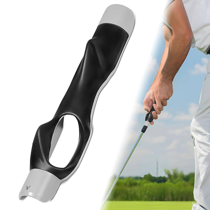 SIMDAO Golf Grip Training Aid,Golf Grip Trainer,Golf Club Training Grip,Golf Grip Trainer Swing Trainer,Golf Training Aids Posture Correction Practice Alignment for Beginner Men Women Kids (Black) - Golf Gift