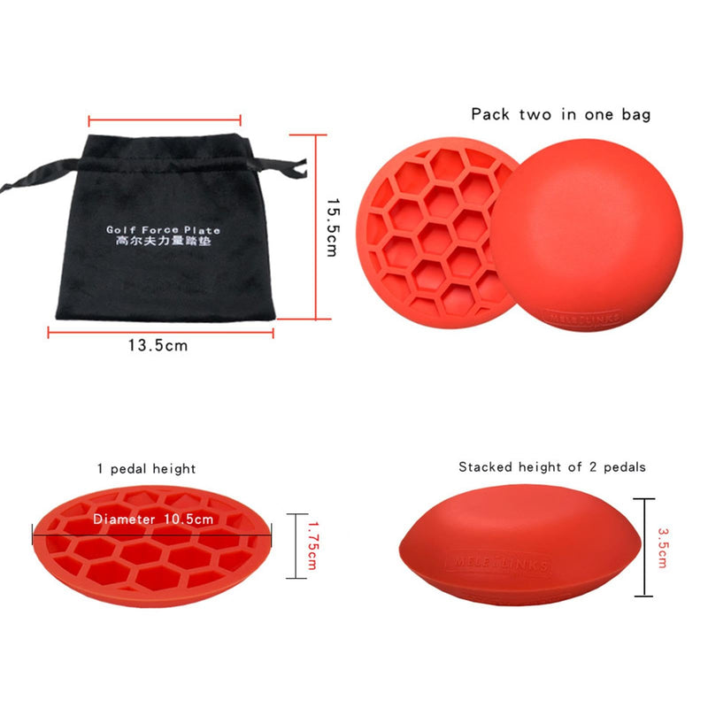 Golf Pressure Plate | Rubber Ground Reaction Force | Reusable Golf Training Aid | Rubber Golf Swing Step Pad | Golf Force Plate | Golf Teaching & Training Aid for Club Practice Equipment - Golf Gift