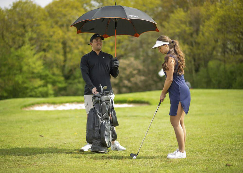 Fulton Titan 1 Black Golf Umbrella - Golf Gift