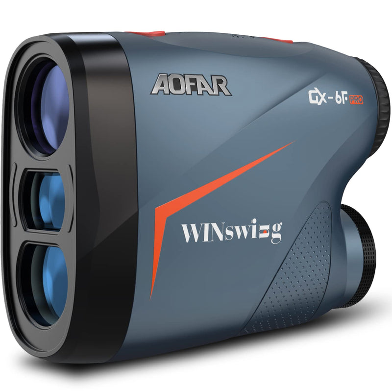 AOFAR GX-6F PRO Golf Range Finder with Slope Devices Distance Measuring Rangefinder with Continuous Scan, Flag Lock with Pulse Vibration, Legal for Competition, 600 Yards High-Precision Accurate - Golf Gift