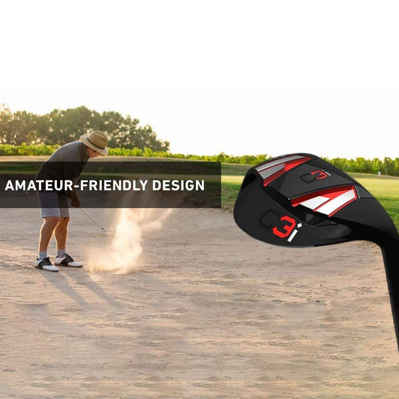 64° C3i Wedge - Ultimate Sand Wedge, Lob Wedge for Men & Women - Escape Bunkers in One, Easy Flop Shots - Legal for Tournament Play, Quickly Cuts Strokes from Your Short Game (Right) - Golf Gift