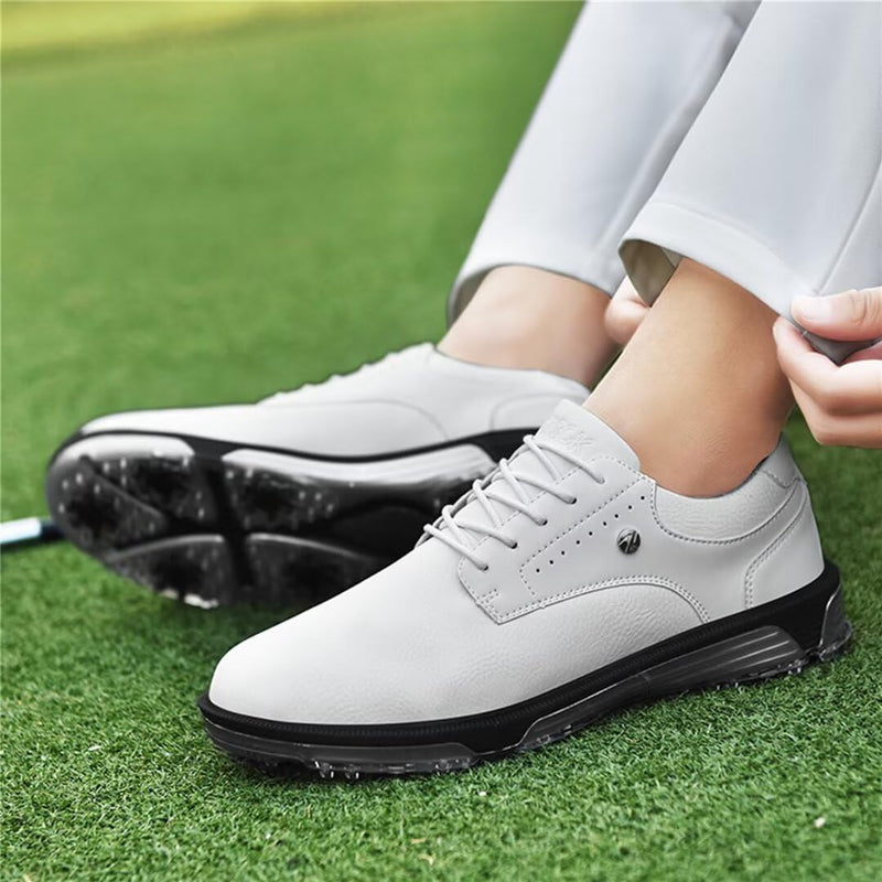 Waterproof Golf Shoes for Men Professional Footwear Anti Slip Lightweight Outdoor Comfortable Training Spikes Sneakers - Golf Gift