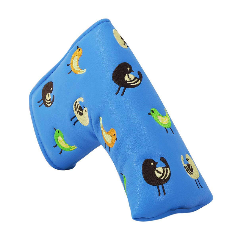 Craftsman Golf Birdie Birds Blue Blade Putter Head Cover Headcover (Blade Putter Cover) - Golf Gift