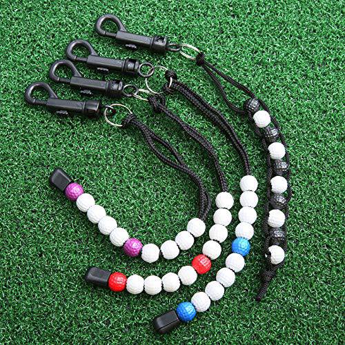 MUXSAM 1 Piece Golf Beads Stroke Counter Nylon Plastic 34cm Purple - Golf Gift